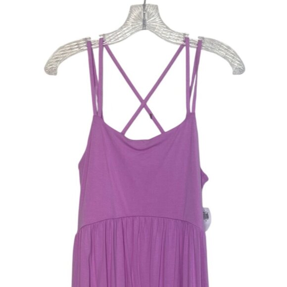 Old Navy Sleeveless Cross-Back Dress Womens Medium Purple New - Picture 4 of 10